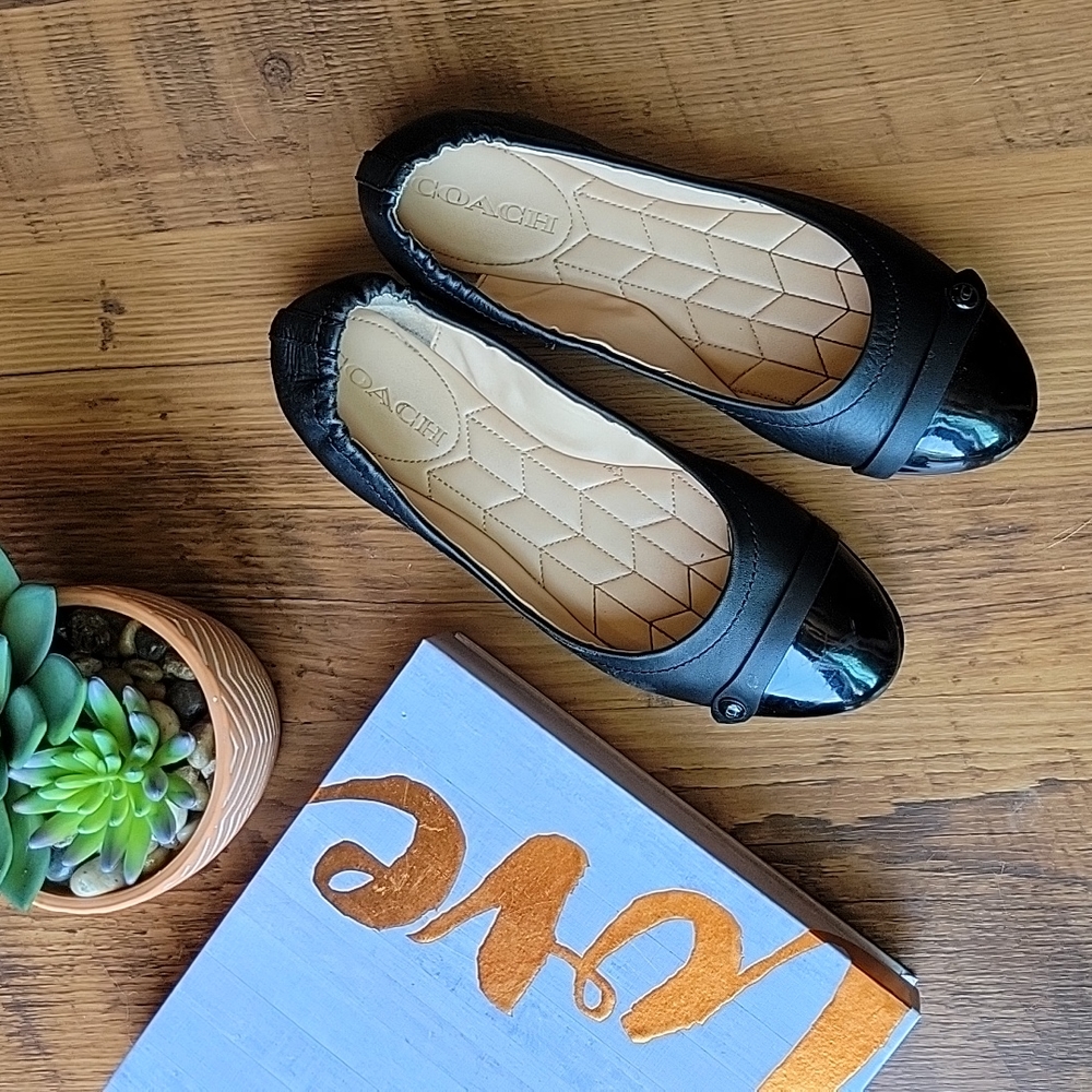 Coach Brandi Black Ballet Flats Gem